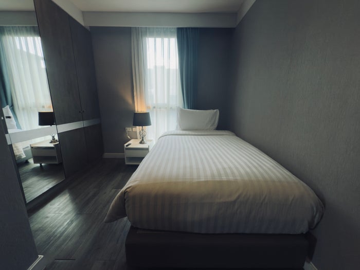 Metropolis Suites Bangkok room first bed room Metropolis Suites Bangkok room first bed room