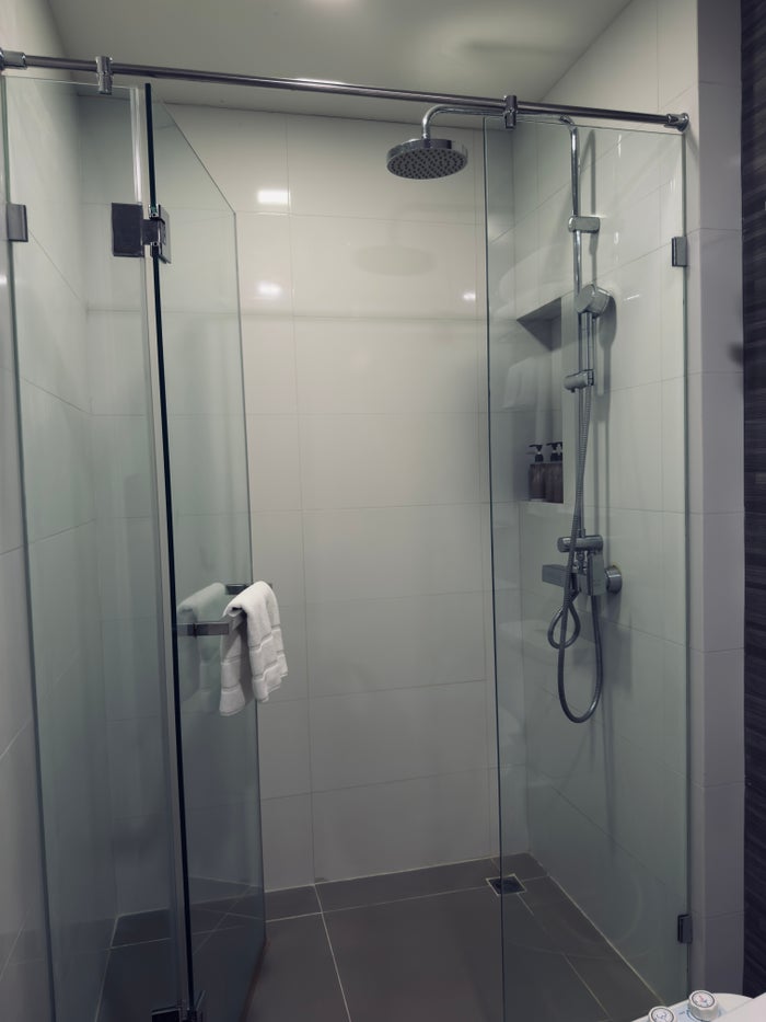 Metropolis Suites Bangkok room walk in shower Metropolis Suites Bangkok room walk in shower