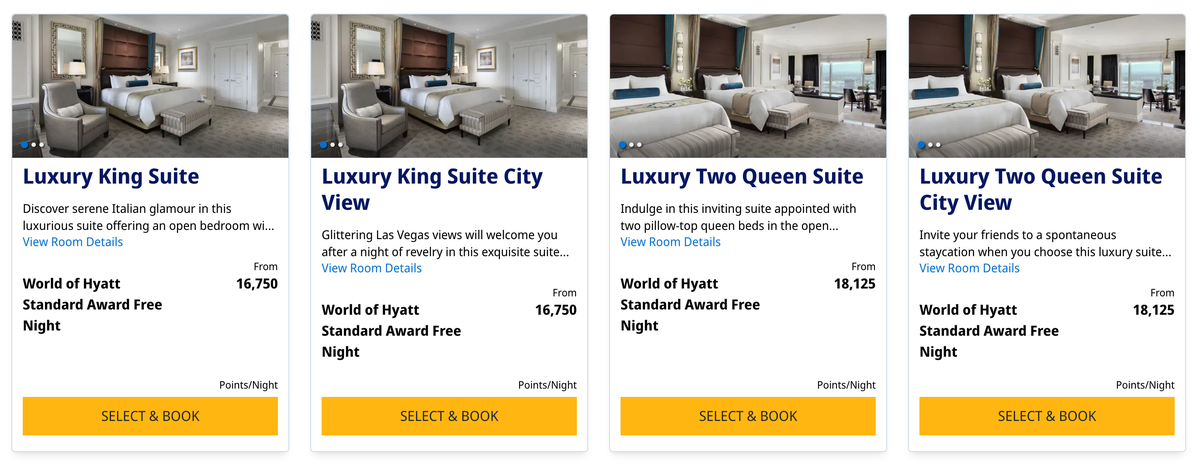 Palazzo using Hyatt points