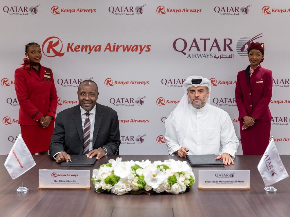 Qatar Airways Kenya Airways partnership media event