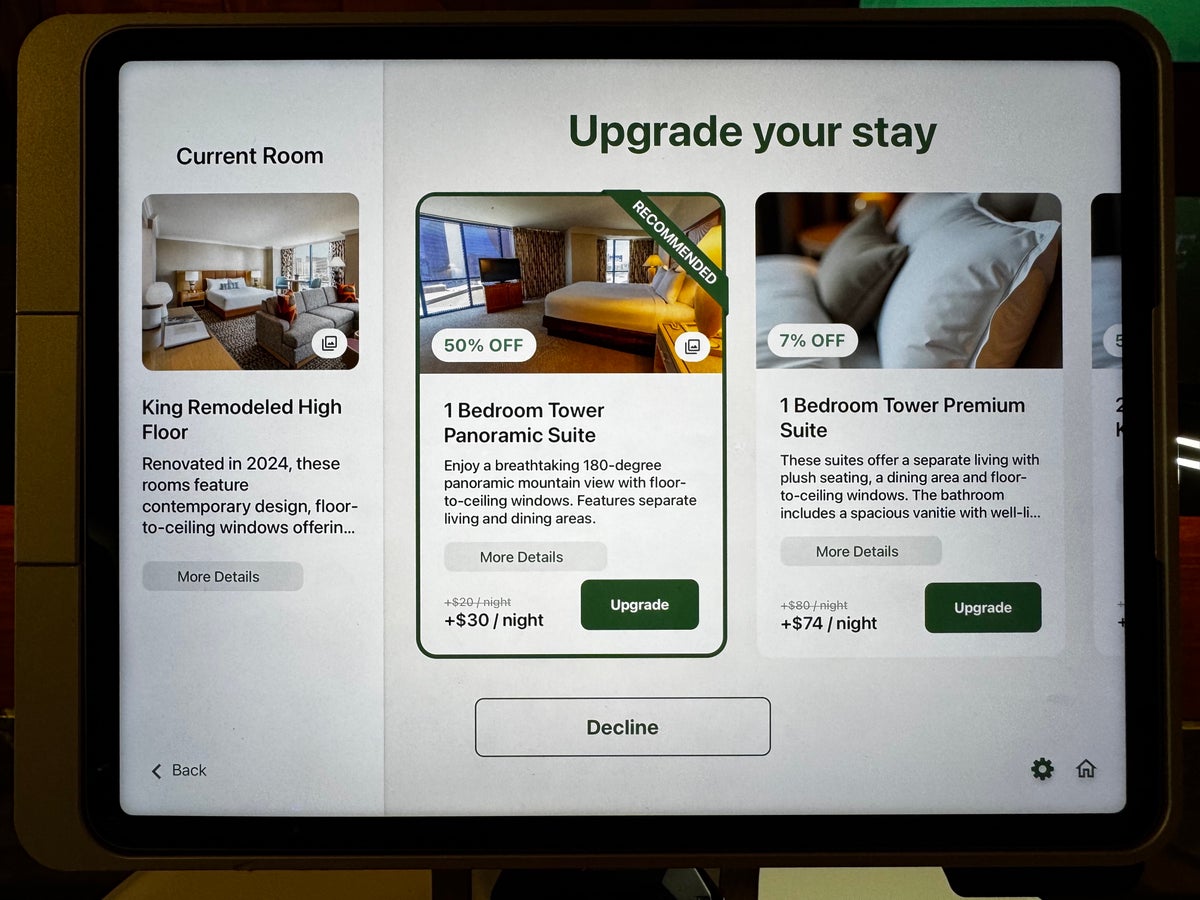 Rio Hotel Casino Destination Hyatt upgrade offers