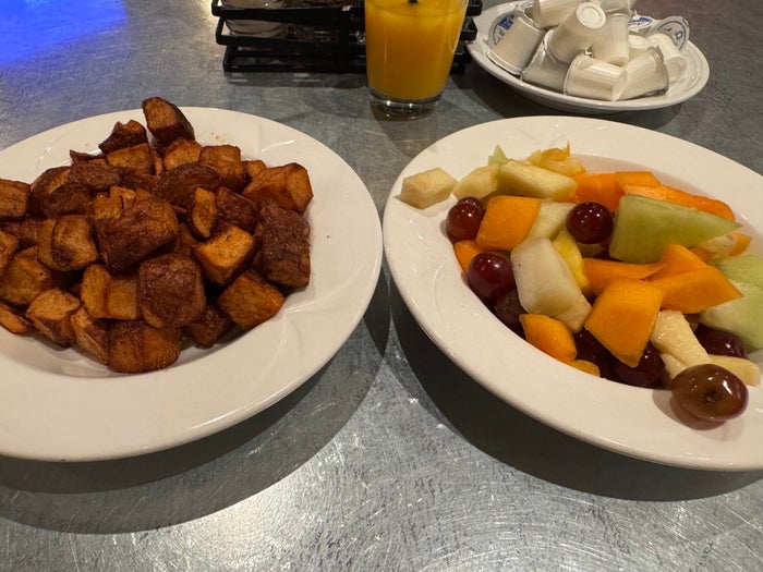 Rio Hotel Casino breakfast potatoes fruit Rio Hotel Casino breakfast potatoes fruit