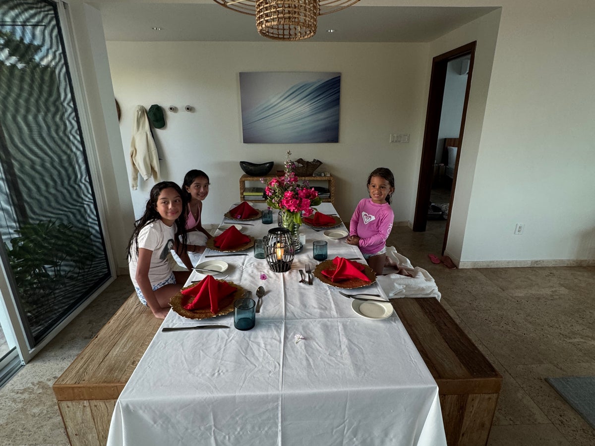 Sailrock South Caicos Private dining room family
