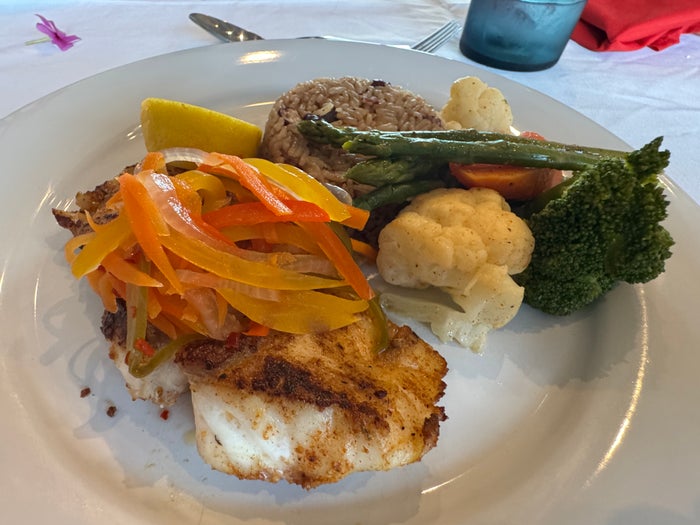 Sailrock South Caicos private dinner grouper Sailrock South Caicos private dinner grouper