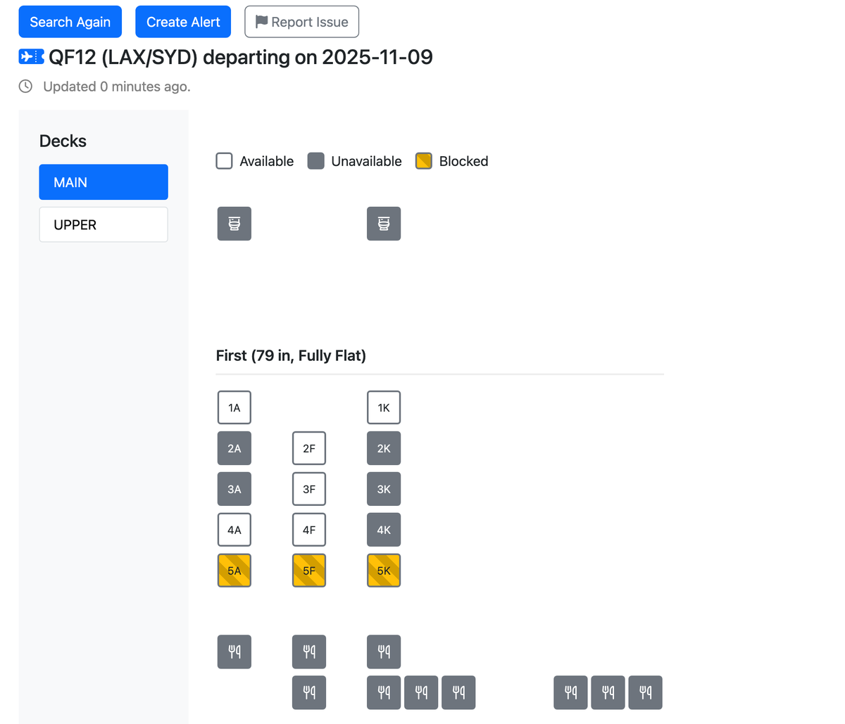 Seats.aero Seat Map Viewer