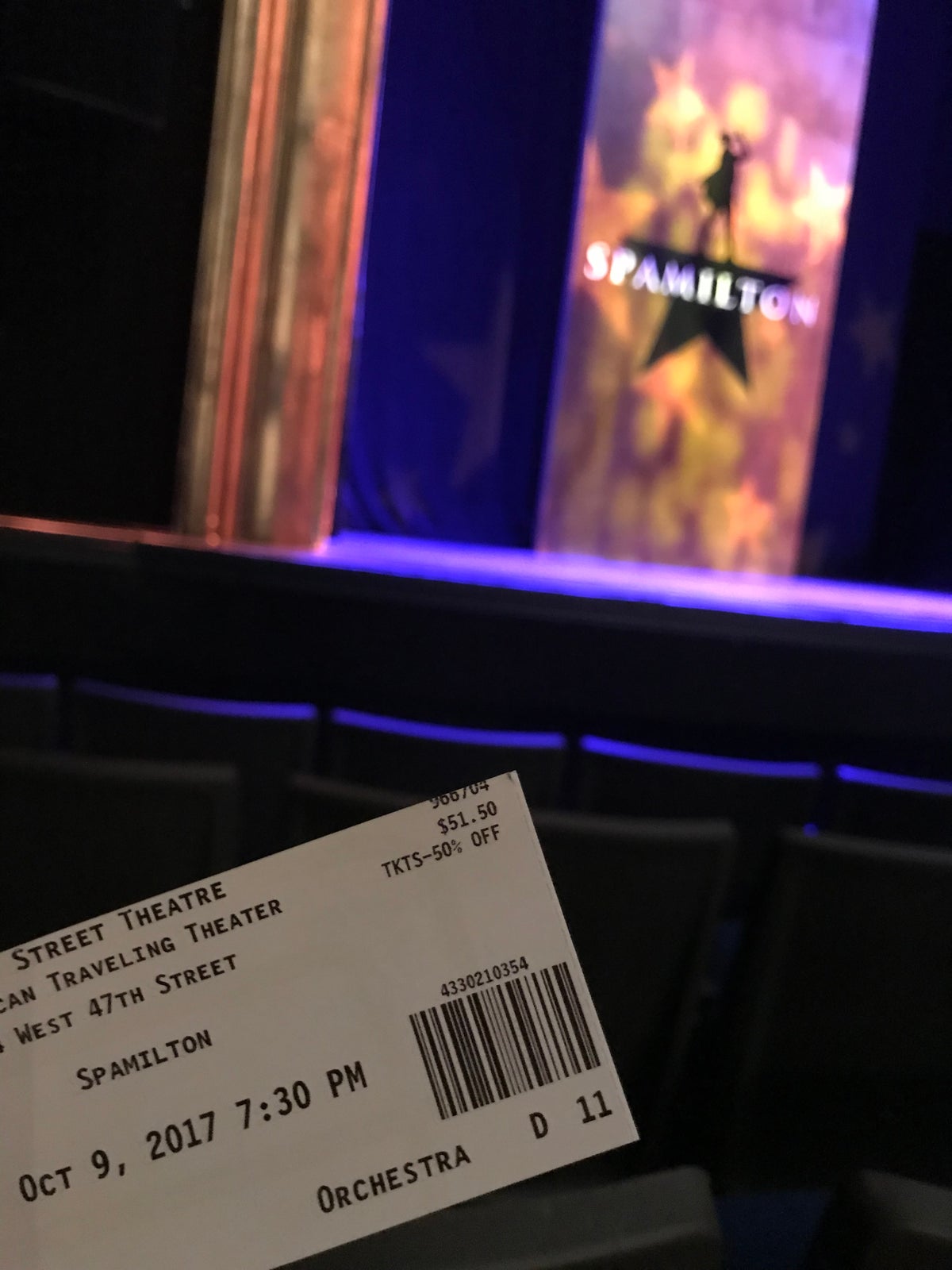 TKTS Discounted Ticket