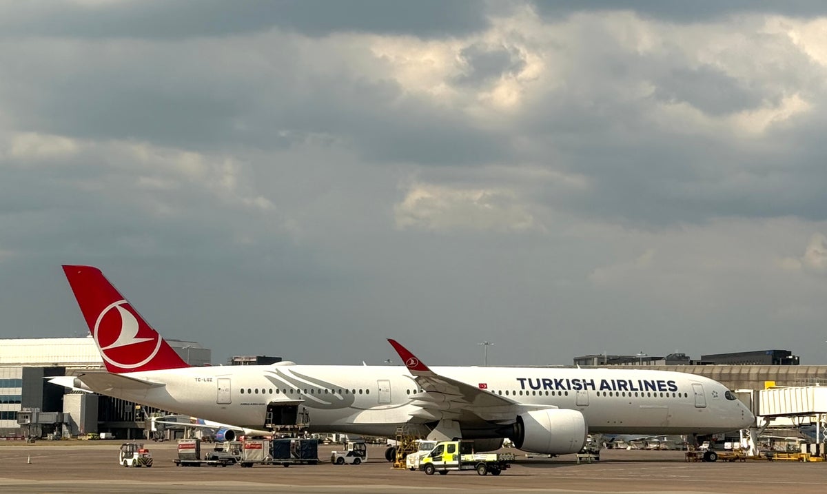 Turkish Airlines A350 at Manchester Airport MAN