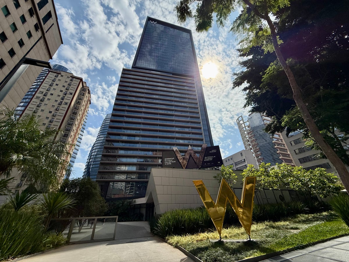 W Sao Paulo hotel from the street