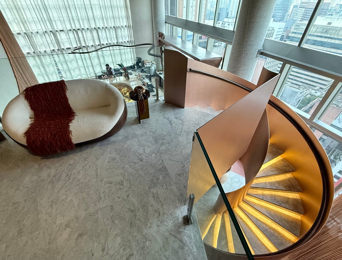 W Sao Paulo spiral staircase from above