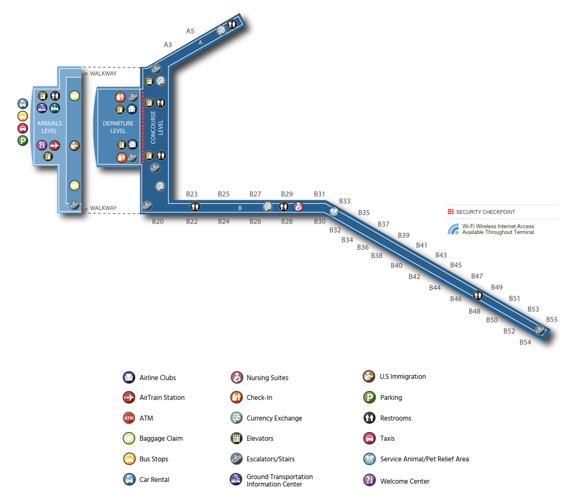 jfk terminal 4 map 2025
