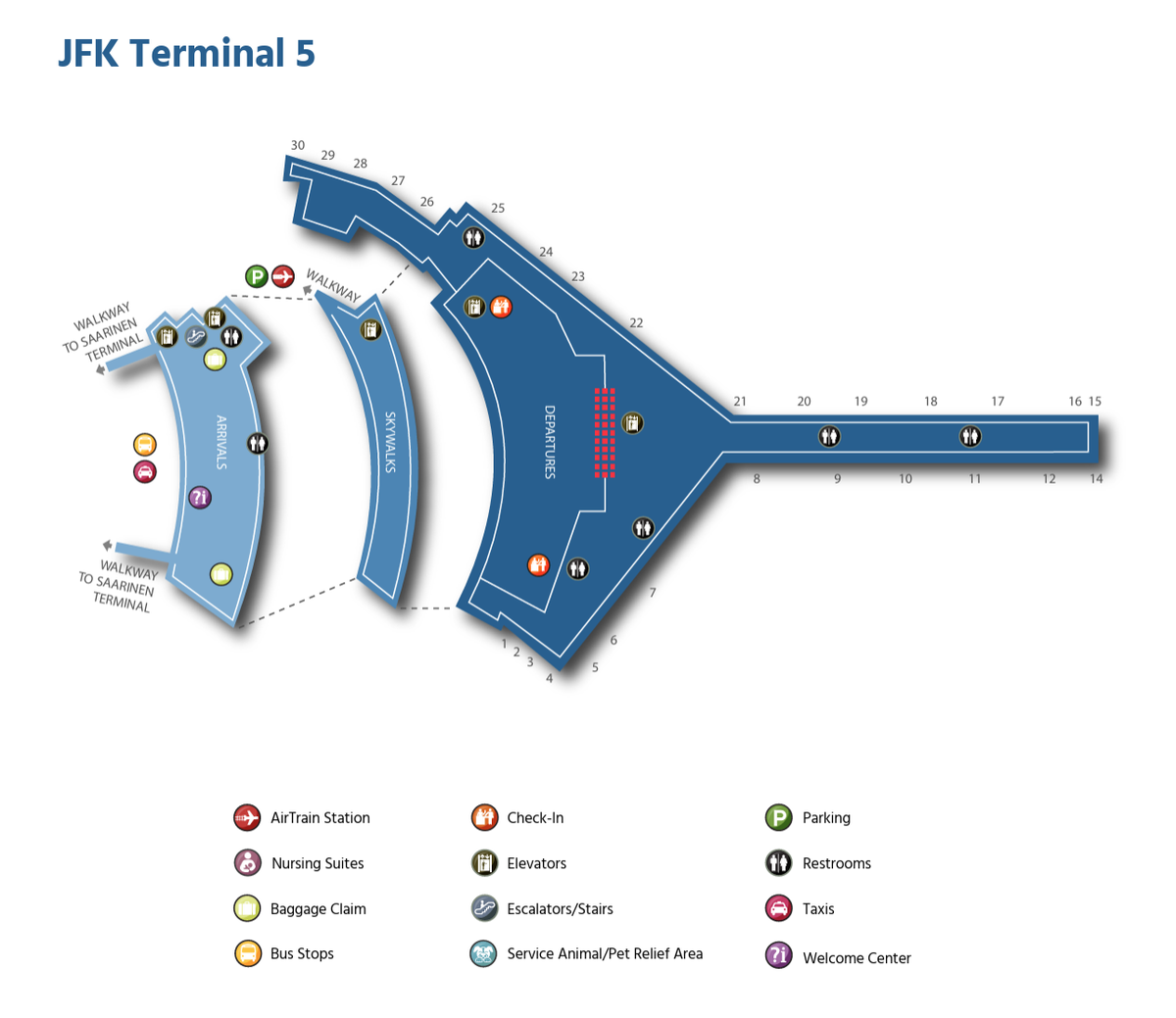 jfk terminal 5 map 2025