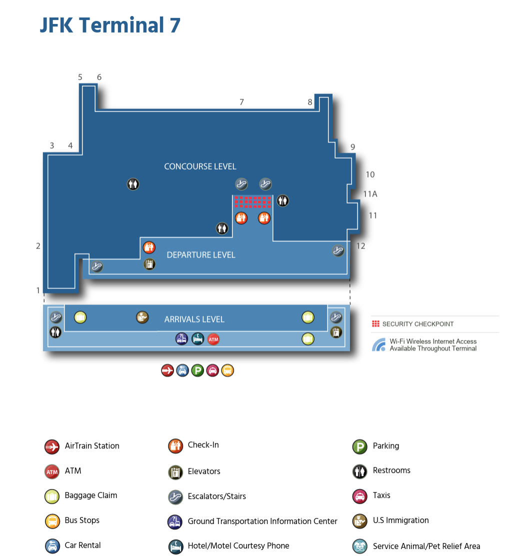 jfk terminal 7 map 2025