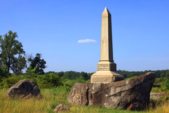 40th Maine Infantry monument Gettysburg 40th Maine Infantry monument Gettysburg