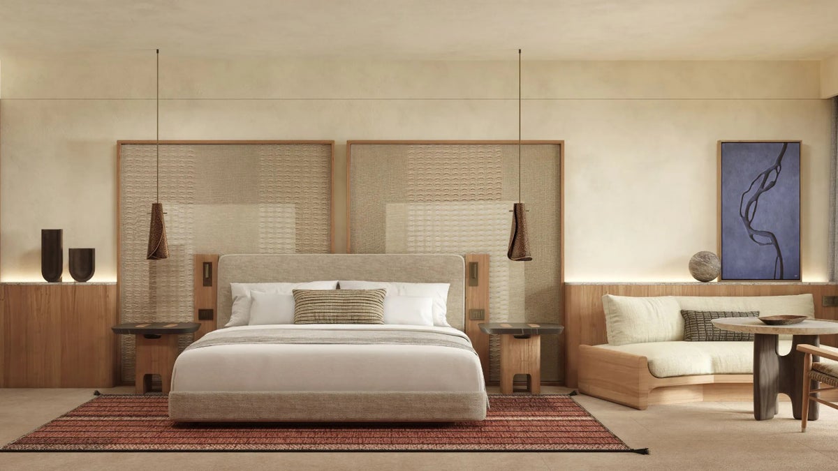 Alila Mayakoba King Suite Bed And Seating Area