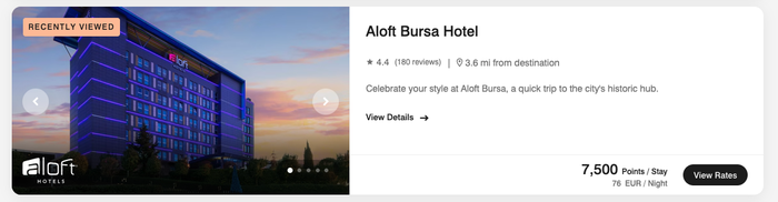 Aloft Bursa Hotel cash vs points Aloft Bursa Hotel cash vs points