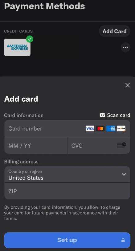 Amex Card Resy