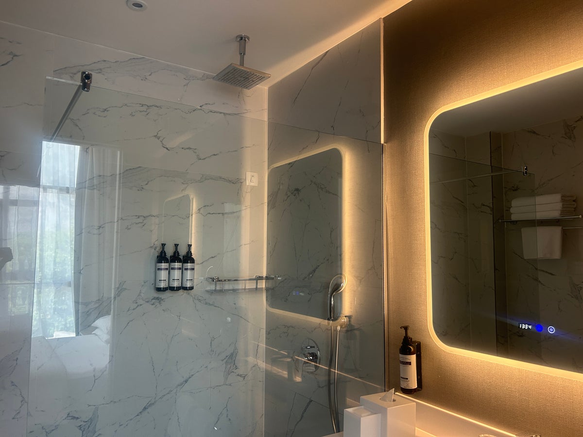 Bathroom and shower at the Hyatt Regency Kotor Bay