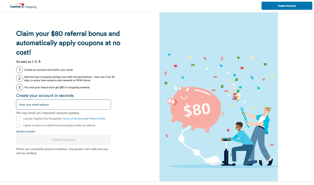 Capital One Shopping 80 bonus