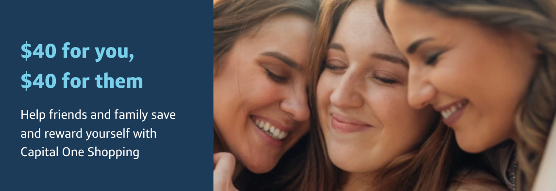 Capital One Shopping referral offer 40 August 2025