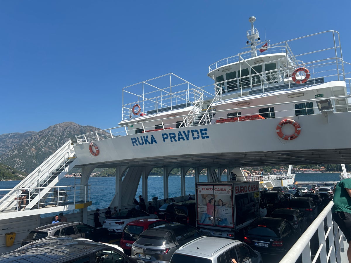 Car ferry to Kotor