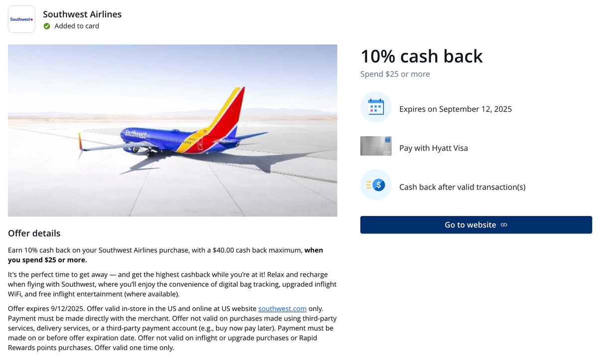 Chase Offer Southwest Airlines September 2025