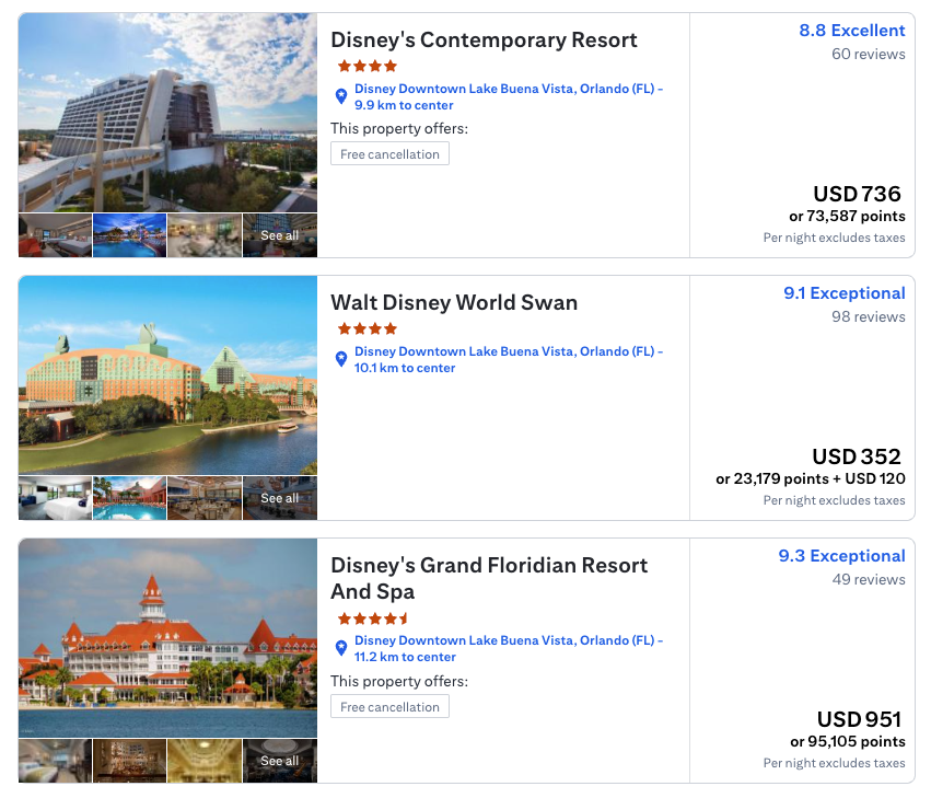Citi Travel Orlando Pricing