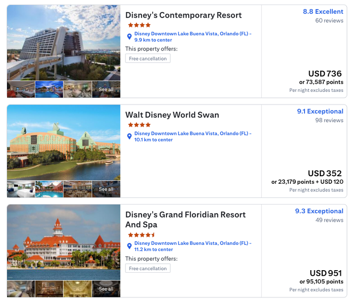 Citi Travel Orlando Pricing