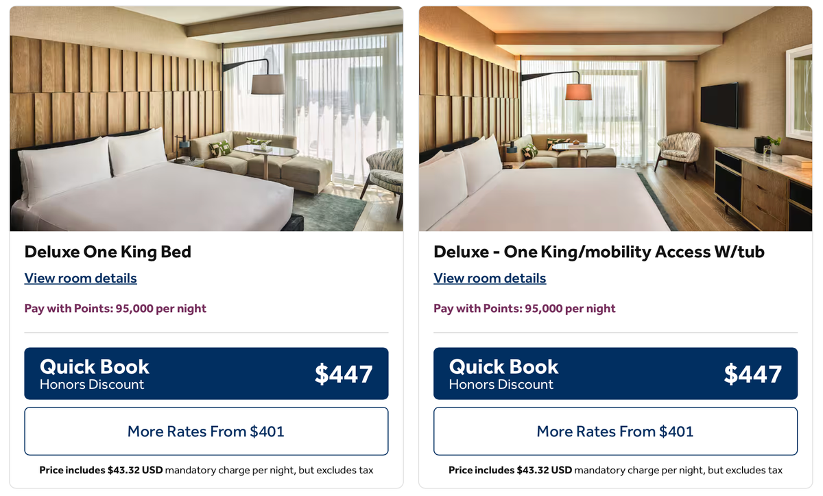 Conrad Los Angeles Award Price