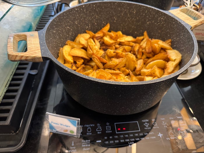 Coral Executive Lounge HKT fries Coral Executive Lounge HKT fries