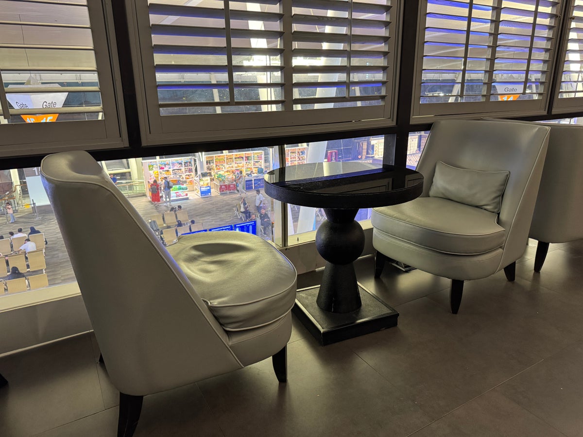Coral Executive Lounge HKT seating at window