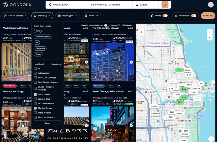 Filtering By Loyalty Program on Gondola