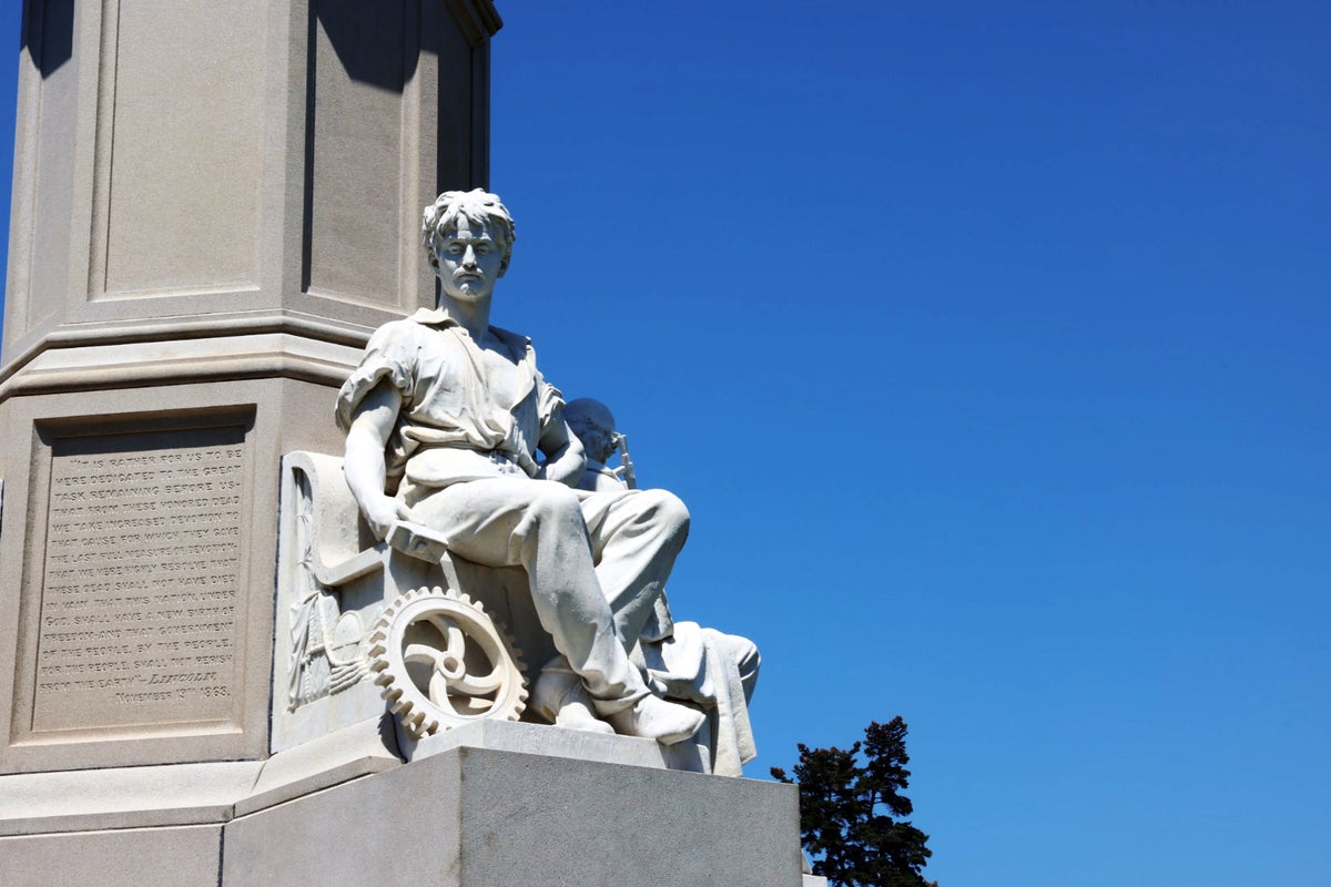 Gettysburg Soldiers Monument detail