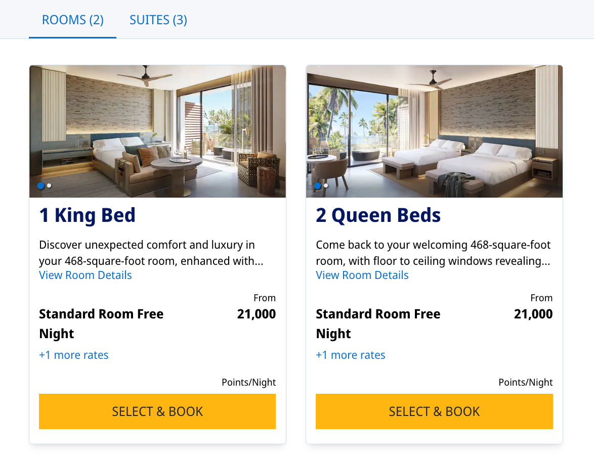 Grand Hyatt Grand Cayman Points Rate Off Peak