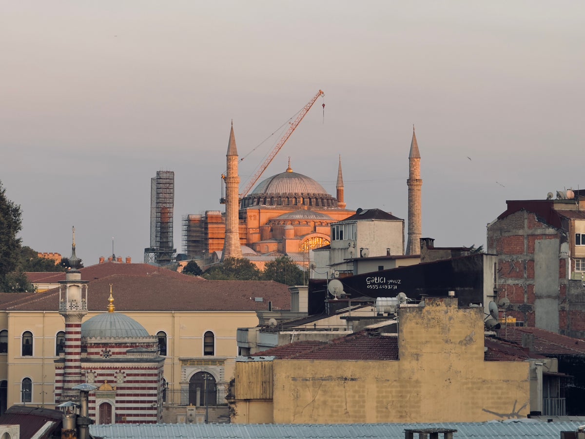 Hagia Sofia from rooftop Orient Occident Hotel Istanbul