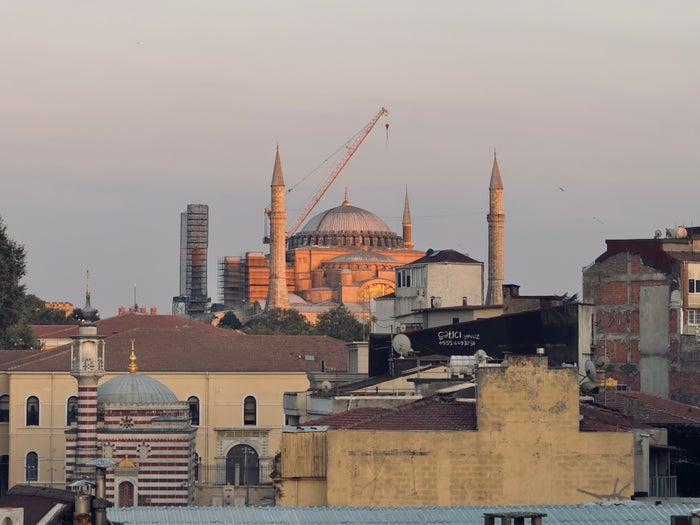 Hagia Sofia from rooftop Orient Occident Hotel Istanbul Hagia Sofia from rooftop Orient Occident Hotel Istanbul