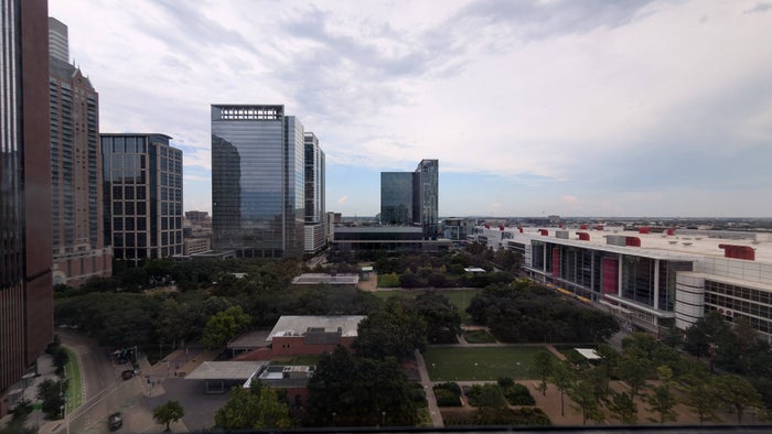 Hilton Americas Houston R24 Rooftop Lounge view Hilton Americas Houston R24 Rooftop Lounge view