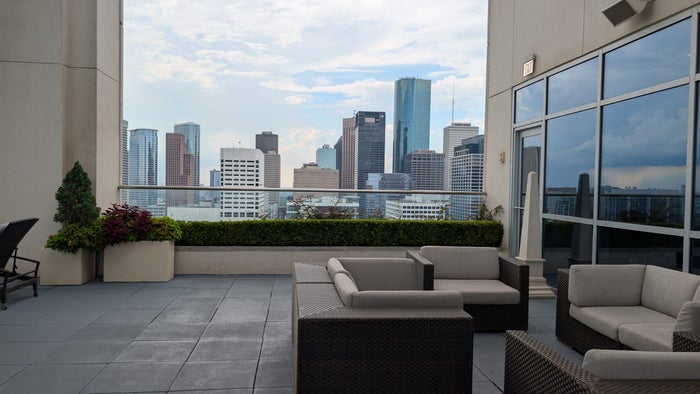 Hilton Americas Houston rooftop terrace Hilton Americas Houston rooftop terrace