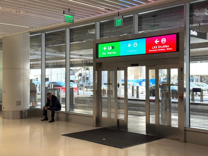 LAX Metro signage LAX Metro signage
