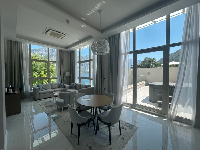Living room and terrace