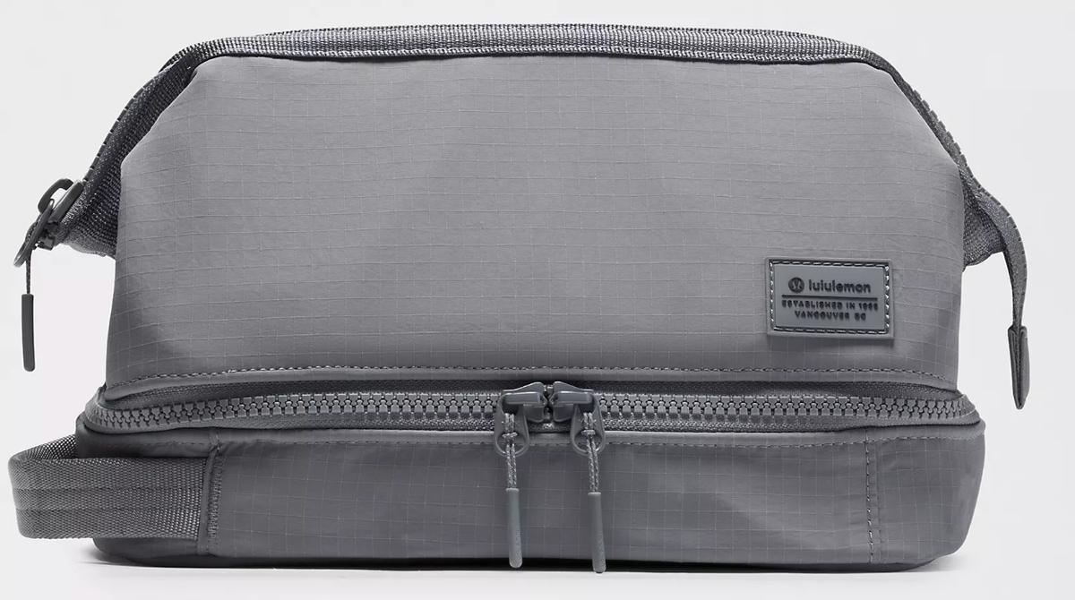 Lululemon dual compartment toiletry bag