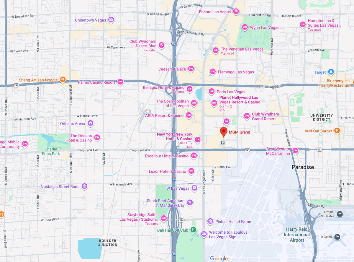 MGM Grand Las Vegas location