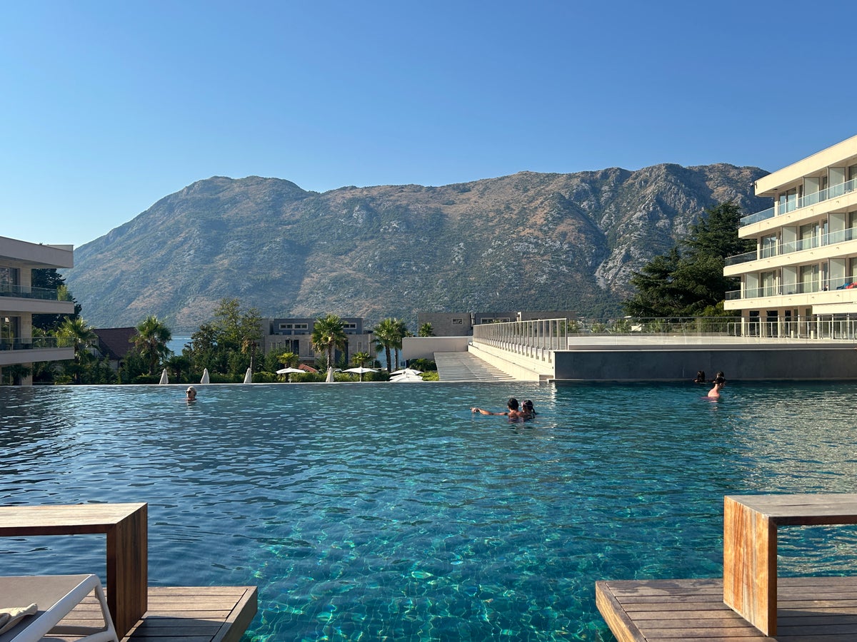 Main pool at the Hyatt Regency Kotor Bay