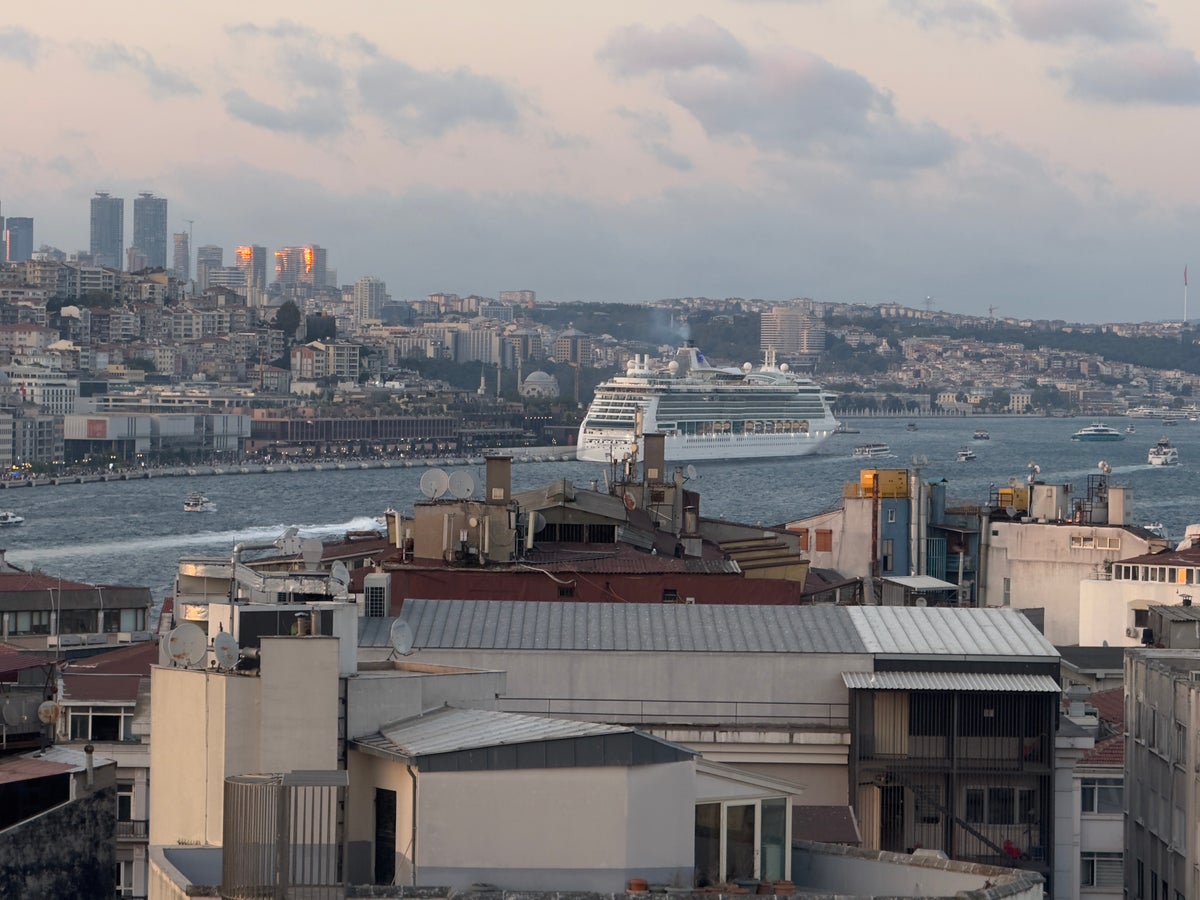 Orient Occident Hotel Istanbul Bosphorus view from roof