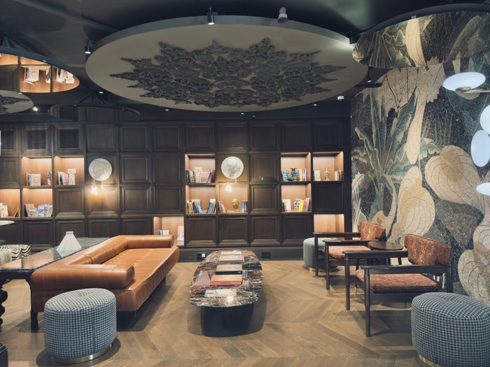 Orient Occident Hotel Istanbul lobby seating area bookstore Orient Occident Hotel Istanbul lobby seating area bookstore