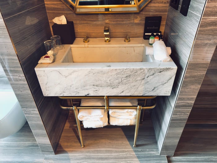 Orient Occident Hotel Istanbul vanity and sink Orient Occident Hotel Istanbul vanity and sink