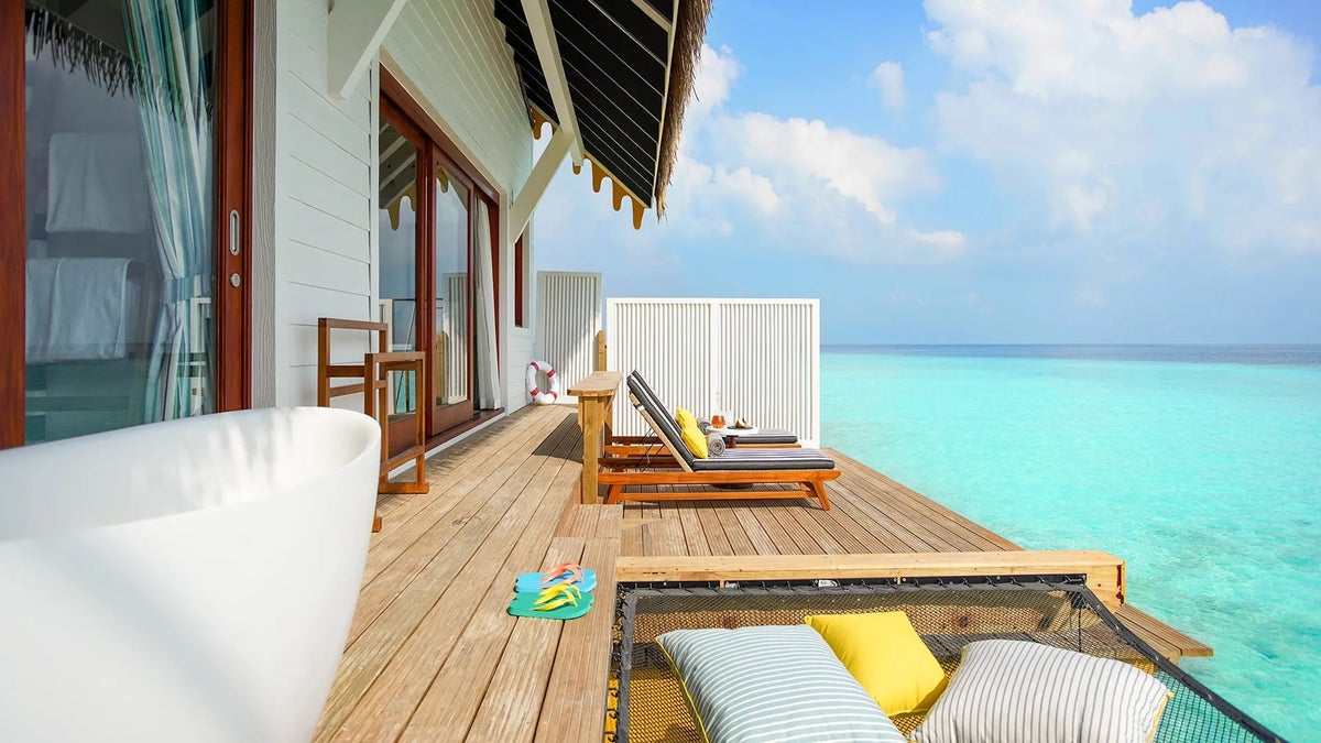 SAii Lagoon Maldives, Curio Collection by Hilton Overwater Villa Outdoor Deck