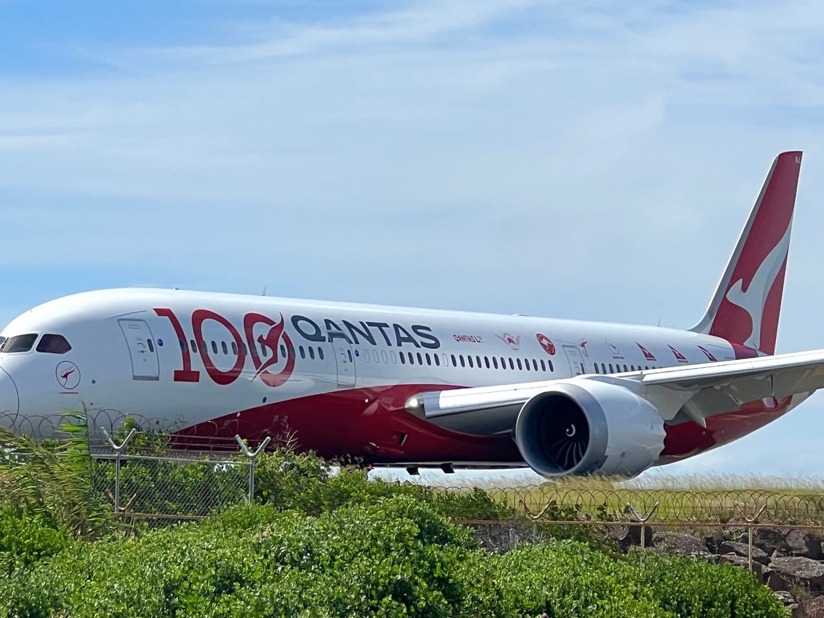 Qantas Boeing 787 Dreamliner at Sydney Airport SYD Australia