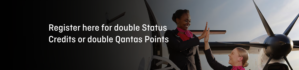 Qantas Double Points or Status Credits Promo