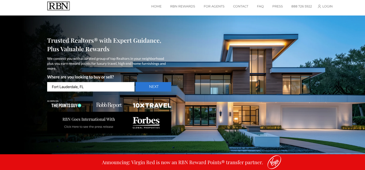 RBN Rewards Homepage