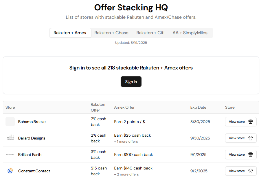 Savewise Offer Stacking HQ